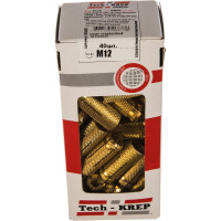 Забиваемый латунный анкер Tech-Krep М12 40 шт - коробка 140601