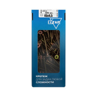 Универсальные саморезы 45x4,5 мм 200 шт желтые коробка с окном Zitar 102255