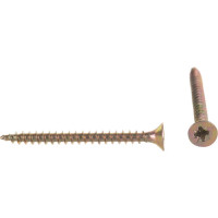 Универсальный саморез по дереву КрепСтройГрупп 3х35 желтый цинк, 500 шт. 145417