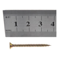 Универсальный саморез по дереву КрепСтройГрупп 3х35 желтый цинк, 500 шт. 145417