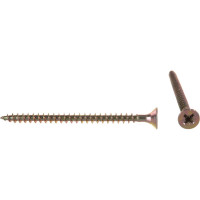 Универсальный саморез по дереву КрепСтройГрупп 5х70 желтый цинк, 100 шт. 145450