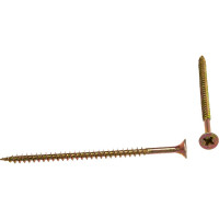 Универсальный саморез по дереву КрепСтройГрупп 4,5х80 желтый цинк, 100 шт. 145429