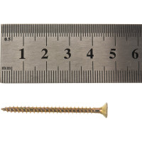 Универсальный саморез по дереву КрепСтройГрупп 3,5х45 желтый цинк, 300 шт. 145411