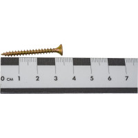 Универсальный саморез по дереву КрепСтройГрупп 3,5х35 желтый цинк, 500 шт. 145409