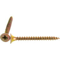 Универсальный саморез по дереву КрепСтройГрупп 5х50 желтый цинк, 150 шт. 145448