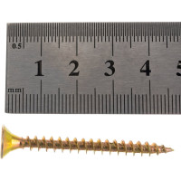 Универсальный саморез по дереву КрепСтройГрупп 5х50 желтый цинк, 150 шт. 145448