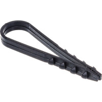 Круглый дюбель-хомут Росдюбель черный, 11-18, 100 шт. 15-0445