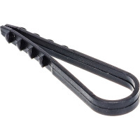 Круглый дюбель-хомут Росдюбель черный, 11-18, 100 шт. 15-0445