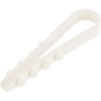 Круглый дюбель-хомут Росдюбель белый, 5-10, 100 шт. 15-0410