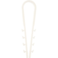 Круглый дюбель-хомут Росдюбель белый, 5-10, 100 шт. 15-0410