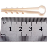 Дюбель-хомут Росдюбель прям., белый, 8x5, 100 шт. 15-0451