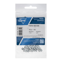 Гайка DIN934 шестигранная оцинкованный М3 60 шт Zitar 103022