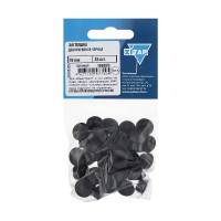 Декоративная заглушка 10 мм, черная, 35 шт, пакет Zitar 108876