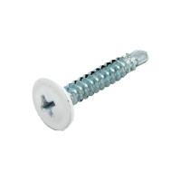 Саморез ПШC КРЕП-КОМП сверло 4,2х25 RAL9003 500шт пшс259003