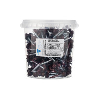 Саморез КР со сверлом 4,8x51 мм RAL-3005 винно-красный, 200 шт в ведре Zitar 127876