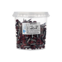 Саморез КР со сверлом 4,8x35 мм RAL-3011 темно-красный, 250 шт в ведре Zitar 103183