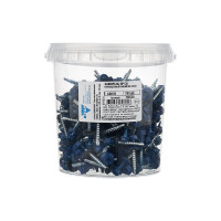 Саморез КР со сверлом 4,8x35 мм RAL-5005 насыщенный синий, 250 шт в ведре Zitar 113535