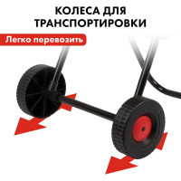 Катушка для садового шланга большая, с колесами Quattro Elementi 772-210