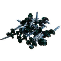 Кровельный саморез Tech-Krep КР сверло 4,8х35 RAL-6005 3 кг (537 шт.) - ведро 128395