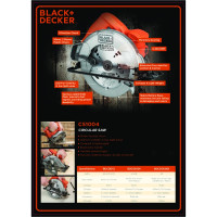 Дисковая пила Black+Decker CS1004