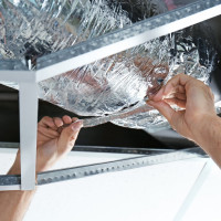 Алюминиевая лента AVIORA 75 мм, 50 м, 30 мкм 302-051