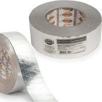 Армированная алюминиевая клейкая лента AVIORA 50 мм, 50 м 302-047