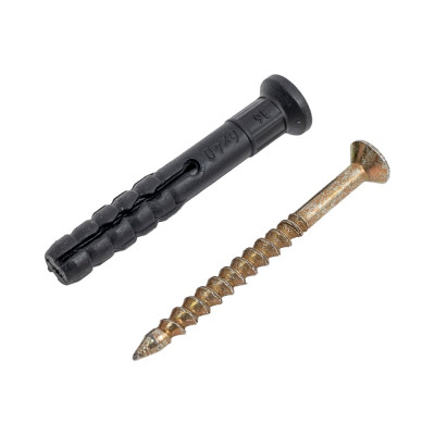 Дюбель-гвоздь Качественный КРЕПЕЖ 6х40 мм потайной бортик 470 шт 2000615 КЧ