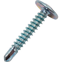 Саморез с прессшайбой Качественный КРЕПЕЖ 4,2х25 мм сверло 1500 шт 2000347 КЧ