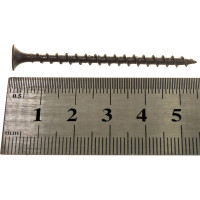 Саморез качественный крепеж 3,5x55 потайной, крупная резьба, оксид 930 шт. 2000371 КЧ
