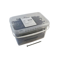 Саморез Качественный КРЕПЕЖ 4,8х89 потай, крупная резьба, оксид 510 шт 2000379 КЧ