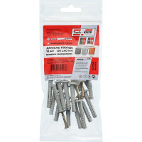 Дюбель-гвоздь Tech-Krep 6х40 грибовидная манжета, полипропилен 16 шт - пакет 102945