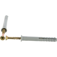 Дюбель-гвоздь Tech-Krep 8х60 потайная манжета, полипропилен 10 шт - пакет 103904