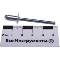 Заклепка вытяжная открытая алюминий/сталь AlMg 2.5%/St (50 шт; 6.4x10 мм; Борт: Стандарт) MESSER 111216410-50