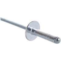 Заклепка вытяжная открытая алюминий/сталь AlMg 1.5%/St (50 шт; 4x16х12 мм; Борт: Увеличенный) MESSER 11112401612-50