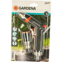 Комплект Gardena: пистолет-наконечник для полива Premium + коннектор с автостопом Premium 18306-20.000.00