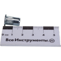 Заклепка резьбовая стальная цилиндрическая с насечкой (50 шт; М6; стандартный борт) MESSER 211106S-50