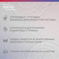 Дренажный насос OASIS для чистой воды DN 110/6