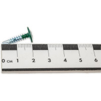 Саморез с прессшайбой Качественный крепеж зеленый мох 4,2х19 сверло 250 шт 0300215 КЧ