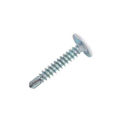 Саморез с прессшайбой Качественный крепеж белая 4,2х25 сверло 230 шт 0300289 КЧ