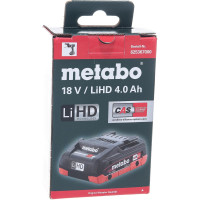 Аккумулятор LiHD 18 В, 4.0 А*ч Metabo 625367000