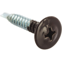 Саморез с прессшайбой Качественный крепеж коричневая 4,2х25 сверло 230 шт 0300305 КЧ