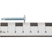 Саморез с прессшайбой Качественный крепеж 4,2х32 сверло 320 шт 0500349 КЧ