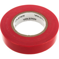 Изолента Volsten V02-7R-13х15-20 0,13х15 мм, красная, 20 метров 9794