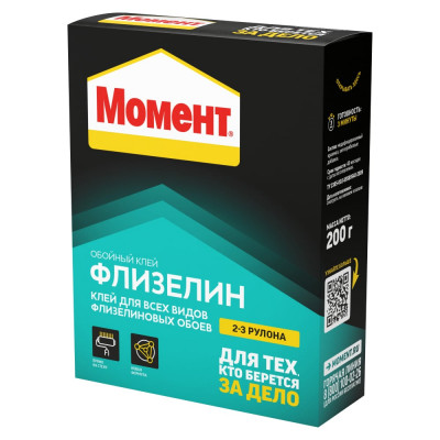 Обойный клей МОМЕНТ Флизелин 200 г Б0032960 3000293