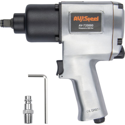 Пневмогайковерт AV Steel 1/2"dr. 1100Нм 2,9кг Twin hammer AV-720880