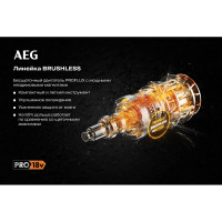 Бесщеточная угловая шлифмашина AEG BEWS18-125BL PX-602C 4935464422
