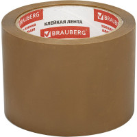 Клейкая лента BRAUBERG 72 мм х 66 м, упаковочная, коричневая, 45 мкм, 440110