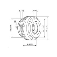 Вентилятор канальный ESQ ВКК-200 03.05.217812