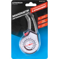 Шинный пластиковый манометр в блистере AUTOVIRAZH AV-011515