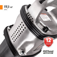 Пневмогайковерт AV Steel 1"dr. 4000Нм 9" 17,1кг AV-763200